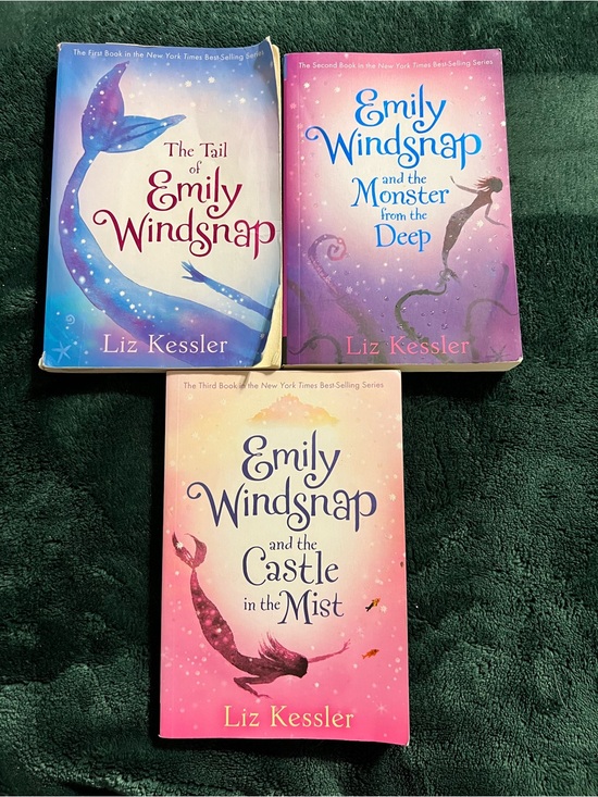 Candlewick Press Other - Emily Windsnap by Liz Kessler Books 1-3 Used Bundle Lot